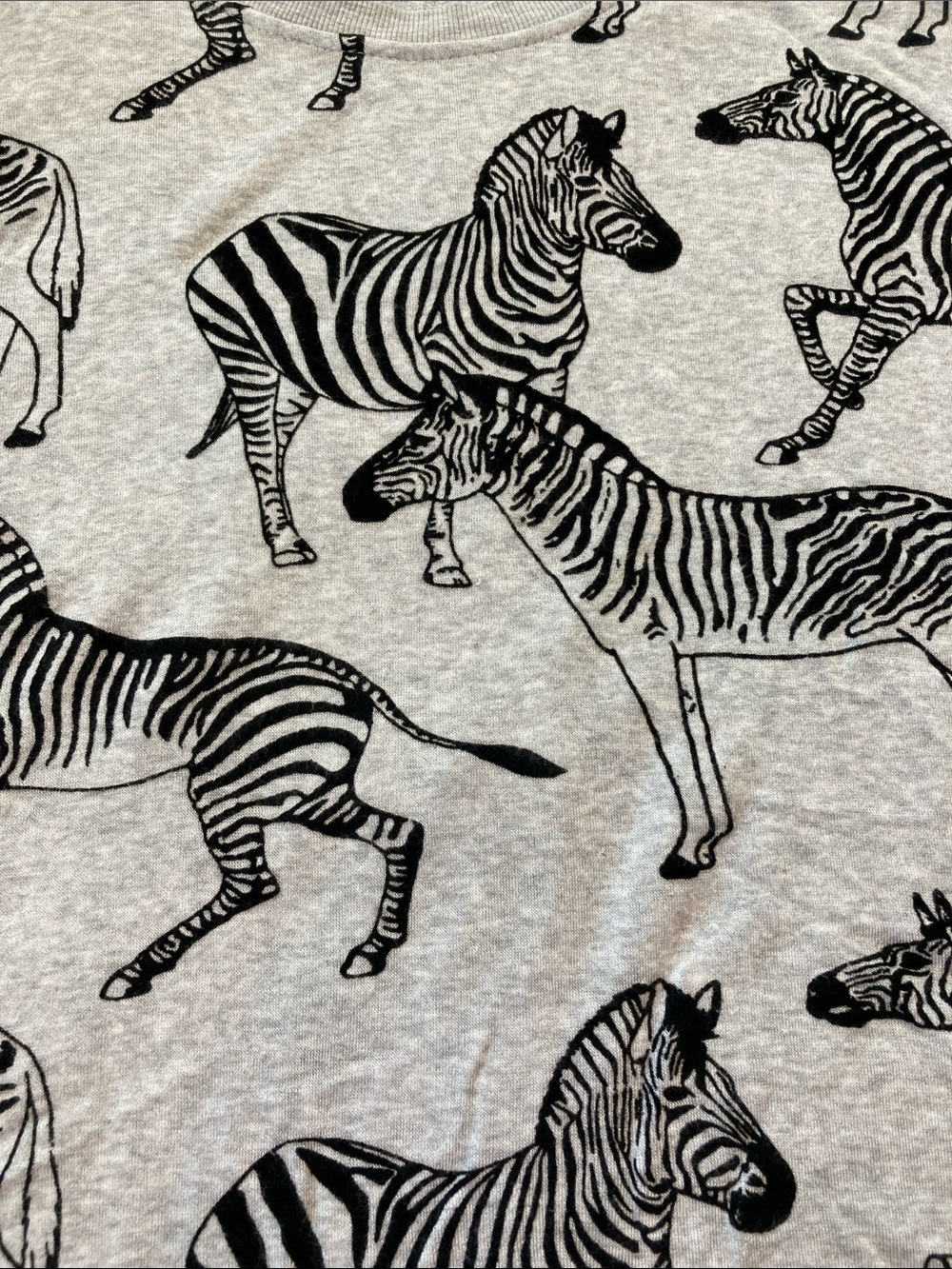 Jane & Delancey Zebra Flocked Sweater/Sweatshirt Boxy 1X - Picture 3 of 8